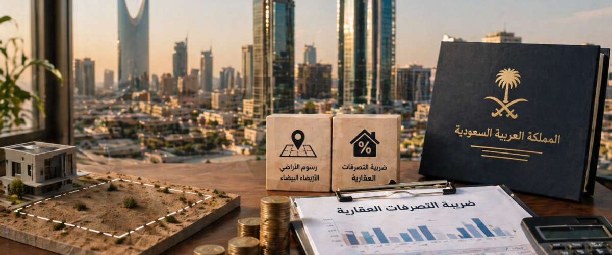 رسوم الأراضي البيضاء وضريبة التصرفات العقارية في السعودية