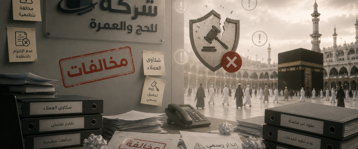 أكثر 5 مخالفات نظامية تقع فيها شركات الحج والعمرة